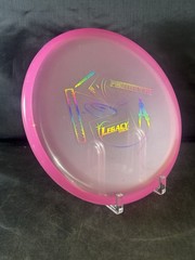 Legacy Discs Prototype Clutch 152g Disc Golf Putter Rare Clear Pink w/rainbow