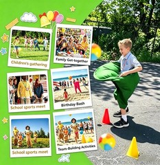 Giant Granny Pants Yard Game Set for Family Fun – Includes 2 Pants & 10 Balls