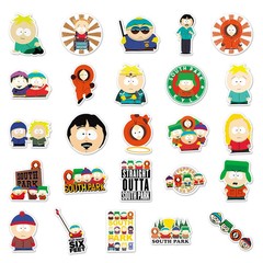 Mix 10/50 PCs South Park Cartoon Luggage Notebook Gift Sticker-No Duplicate