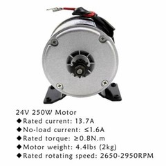 24V 36V 48V 500W 800w 1000w 1800W Electric Motor Brush Bruhless Scooter Quad ATV