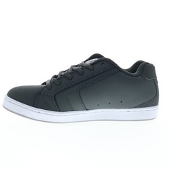 DC Net 302361-0BG Mens Black Nubuck Lace Up Skate Inspired Sneakers Shoes 18