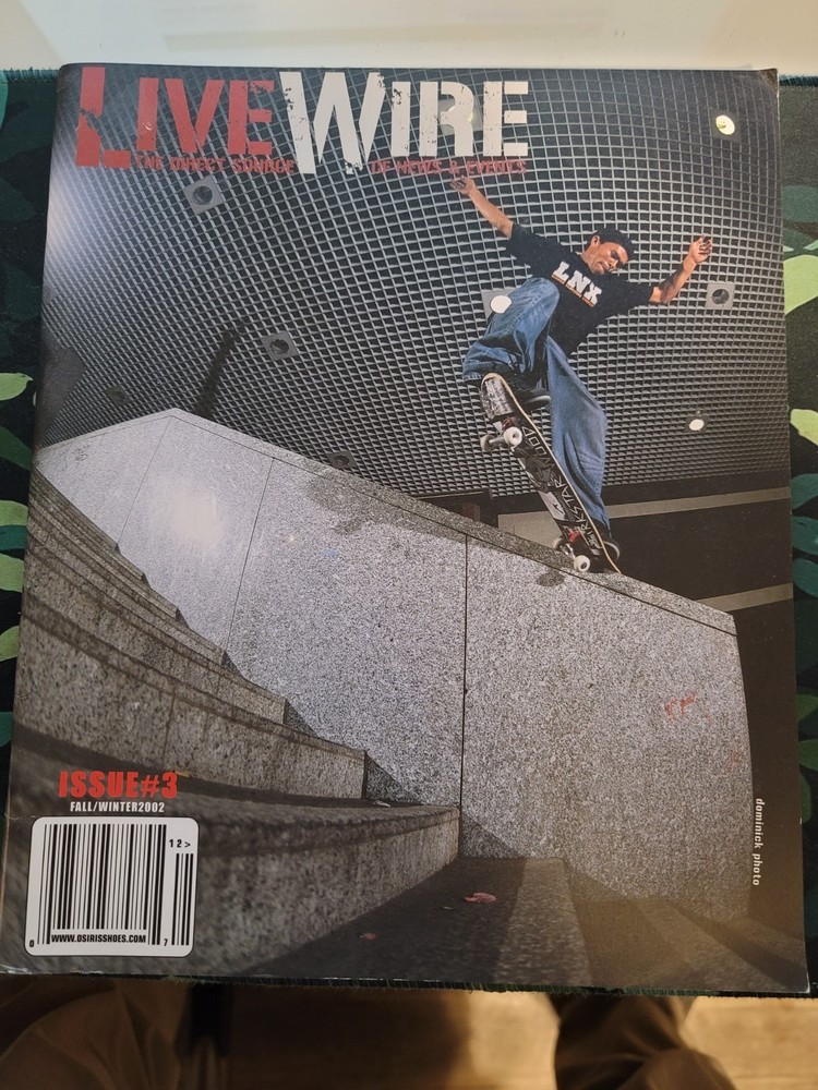 OSIRIS LIVEWIRE SKATEBOARD MAGAZINE ISSUE 3 FALL/WINTER 2002