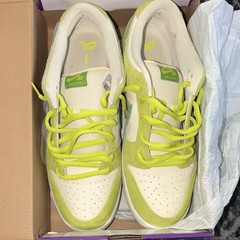 Nike SB Dunk Low Pro GREEN APPLE Skateboarding Shoes US 15