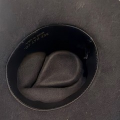 Bee Hat Co. Black Wool Felt Western Cowboy Hat Leather Band Made in USA Women’s