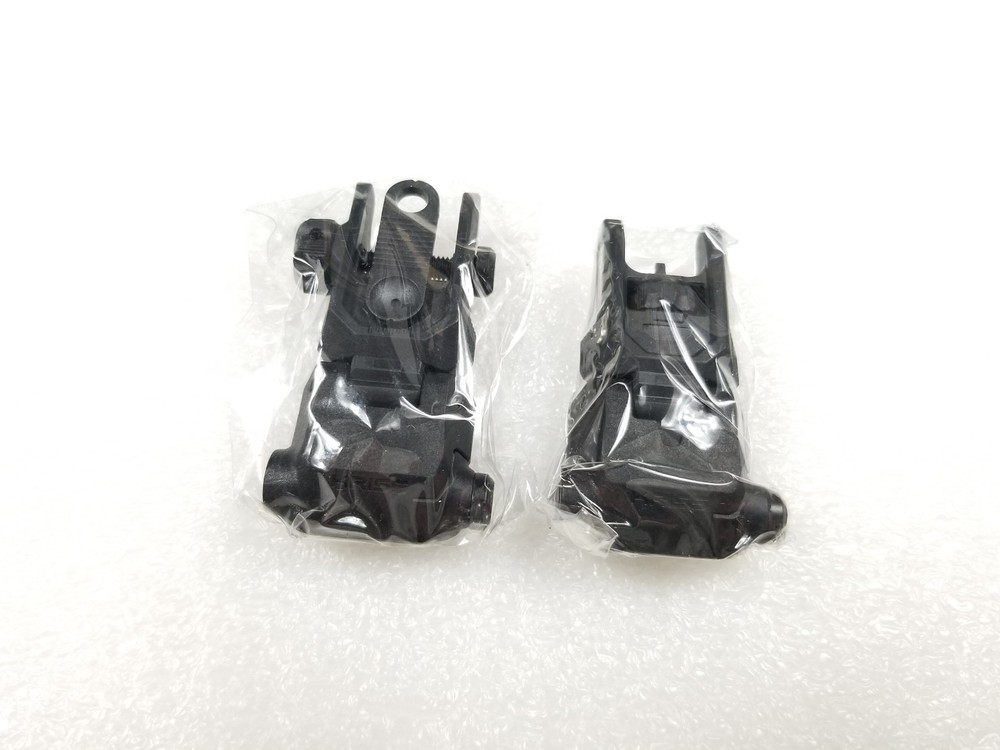 Krytac OEM Flip Up Sights Set Front and Rear Back Up Sight for Airsoft AEG