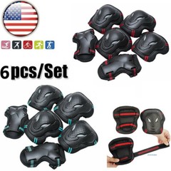 Adult Wrist Elbow Knee Pads Cycling Roller Skate Protective Gear Guard 6Pcs/set