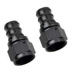 16AN (1-5/16×12) Straight Push Lock Hose Fitting End Adapter for 16AN, 0 Degree