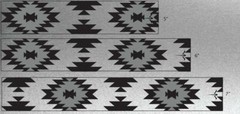 White Water Archery Metallic Silver Background Navajo Blanket Arrow Wraps 15pc