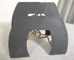 NEW Pair of Castle Plastics Size 2 Black Hard Rubber Horse Hoof Shoe Wedge Pads