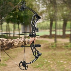 19-70lbs 320fps Adult Hunting Compound Bow&Arrow&Broadheads Kit Shooting Target