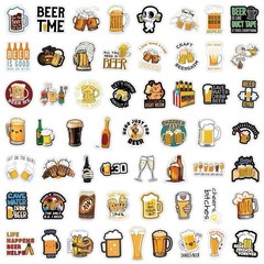 30Pcs Random Funny Beer Drink I Love Beer Alcohol Waterproof Vinyl Stickers