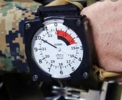 Alti-2 Sky Diving Aneroid Altimeter MA2-30 Black Military 24k Feet for wrist