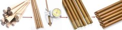 100X Hunting Archery 33in 55-60lbs Bamboo Shaft Arrows with self Nock