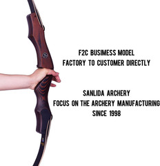 Hermit X8 ILF Takedown Recurve Bow 60-62″ for Hunting & Practice, 25-60lbs RH