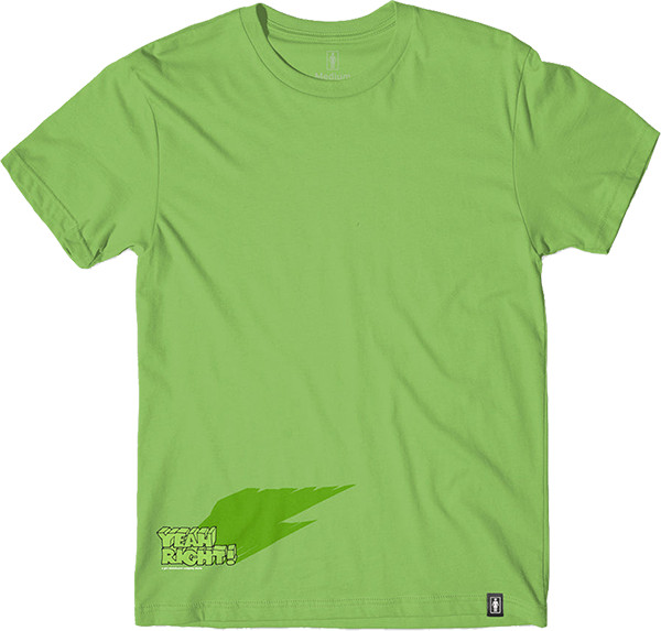 Girl Skateboards Yeah Right 20 Year Shadow Lime Green T-Shirt
