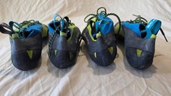 2 Pair of Scarpa Mago Lace Climbing Shoes (Size 40.5EU, 7-2/3M, 8-2/3W)