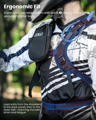 ILM Motorcycle Adventure Backpack Dirt Bike Portable Waterproof Bag for Men Wome