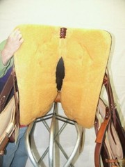 19″ G.W. CRATE DRAFT ROPING SADDLE MADE IN BRYANT ALABAMA