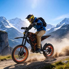 US ELECTRIC DIRT BIKE PEAK 3000W 48V 21AH OFF-ROAD BICYCLES 40MPH E-BIKE ADULT