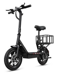 Electric Scooter with Seat, 14″ E-Scooter with 36V 7.8AH Battery, 350W Motor