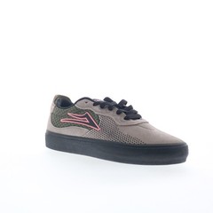 Lakai Essex Mens Gray Suede Lace Up Skate Inspired Sneakers Shoes