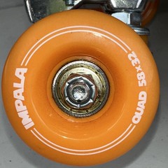 IMPALA Roller Skates Quad Women’s Size 11 Mimosa Indoor Tan Orange Derby Skates