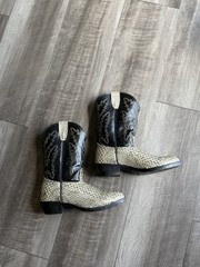 Texas American Made Western Snakeskin Boots Unisex Kids US Size 3D MPN 28-2246