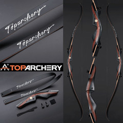 62″ Takedown Recurve Bow Arrows Wooden Riser 20-50lbs Archery Target Hunting US