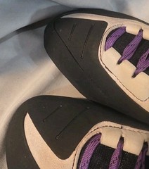 Adidas 5.10 Grandstone Climbing Shoes Black Purple BC0866 Men SZ 9 NWOB Defect