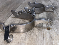 2 1/2 MYLERS TOKLAT F17 WESTERN SPURS WITH SPINNING ROWELS