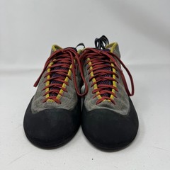 Evolv Climbing Shoes Men’s Lace Up Gray Red Yellow Size 12.5 US
