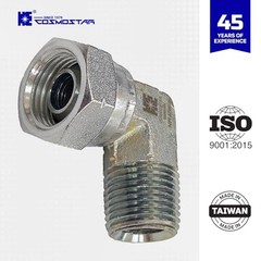 Cosmostar 1/2″ NPTF Male x 1/2″ NPSM Pipe Swivel Elbow 90-degree, 1/2″x1/2″