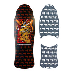 Die-Cut Style Grip Tape with Bats cutouts fits Powell Caballero Dragon & Bats