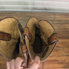 Vintage Tony Lama Two-Tone Brown Leather Cowboy Boots Size 8.5D