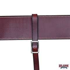 KK HILASON Western Horse Genuine Leather Girth Cinch Dark Brown