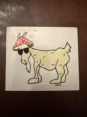 GOAT USA Mushroom Goat Sticker. Single Sticker. Brand New.