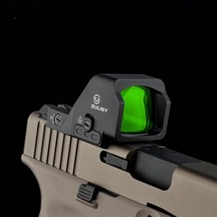 Multi-Reticle 3 MOA Green Dot & 28 MOA Circle Sight for RMR/507C Cut Plate Mount