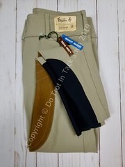 Tailored Sportsman Ladies Sock Bottom Breeches – Front Zip Low Rise Tan