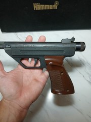 Vintage 1960s Hammerli Sparkler Mod RD 4.5/.177 CO2 Single Shot Air Pistol + Box