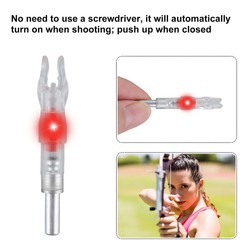 LED Lighted Nocks 6.2mm Shooting Archery For Compound Bow Hunting Arrow Nocks