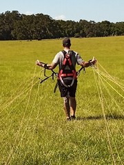 Paragliding, Paramotor, Paraglider, kiting ground handling harness w/Carabiners