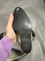 Dingo black snakeskin cowboy boots -size 12D Kids B4