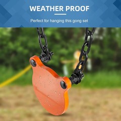 Blulu 8 Pack Ar500 Shooting Targets Target Hangers and Gong Black