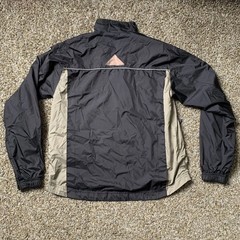 Women’s Riding Jacket Windbreaker Size Large Black Tan Vented Mountain Horse