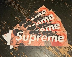 Supreme Blood & Semen Box Logo Sticker FW17 100% Authentic + Free Surprise