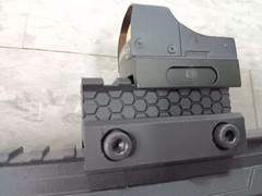 Airsoft Riser Picatinny Rail Mount , 60mm Length , ABS Plastic