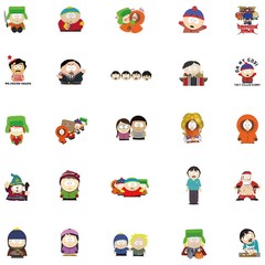 Mix 10/50 PCs South Park Cartoon Luggage Notebook Gift Sticker-No Duplicate