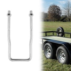 U-Bolt Spare Tire Carrier Bracket for 4/5 Lug Trailer, Boat, Sailboat, Zinc P…