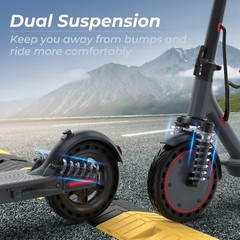 Ladped LP10 10″ Folding Electric Scooter with Dual Suspension & Braking System