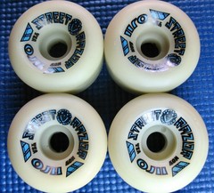 Vintage Santa Cruz OJII STREET RAZOR Skateboard Wheels, 60mm 92A, 1980s NOS!